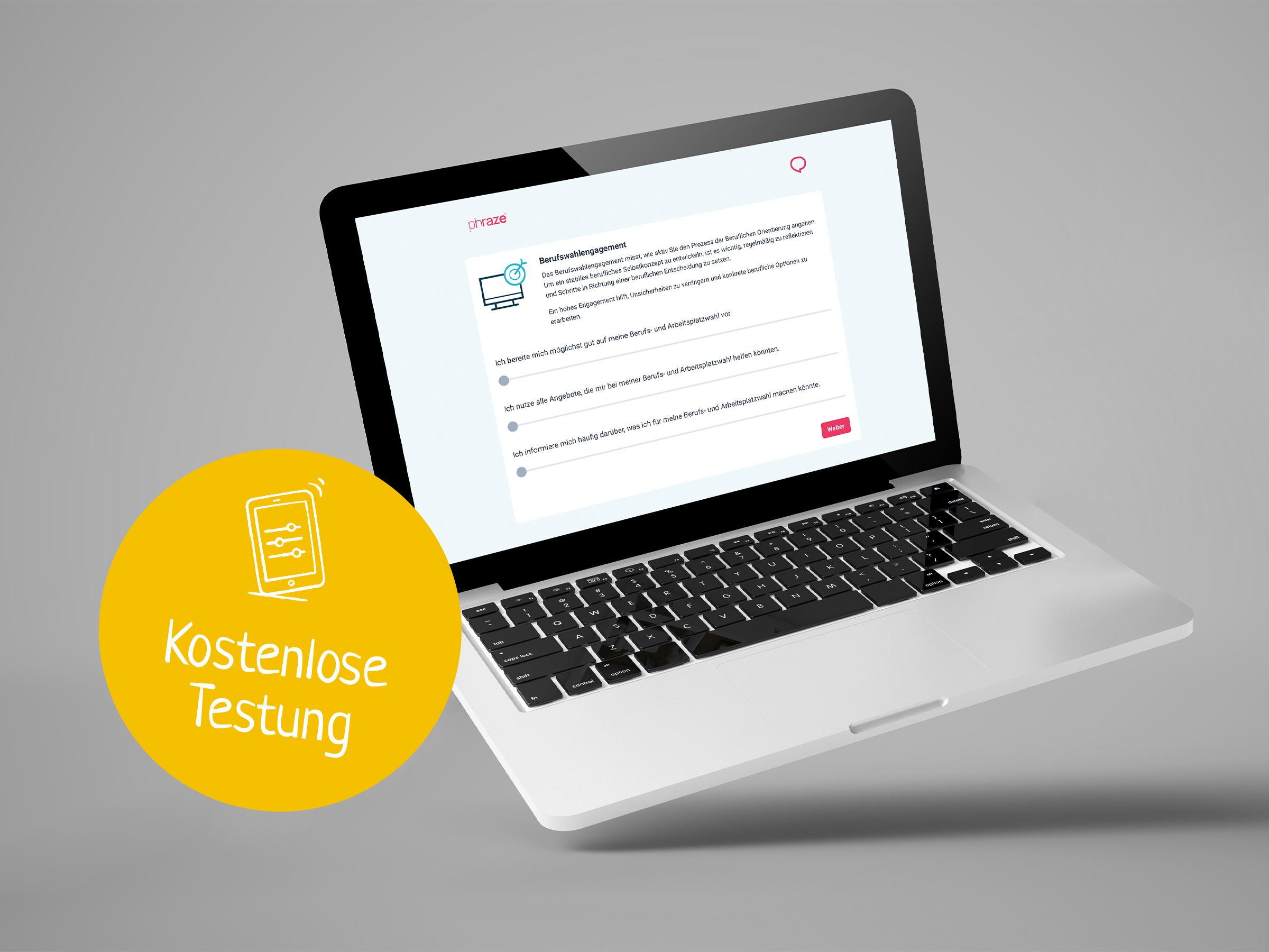 Test zur beruflichen Standortbestimmung für Erwachsene als Vorschau, Desktop