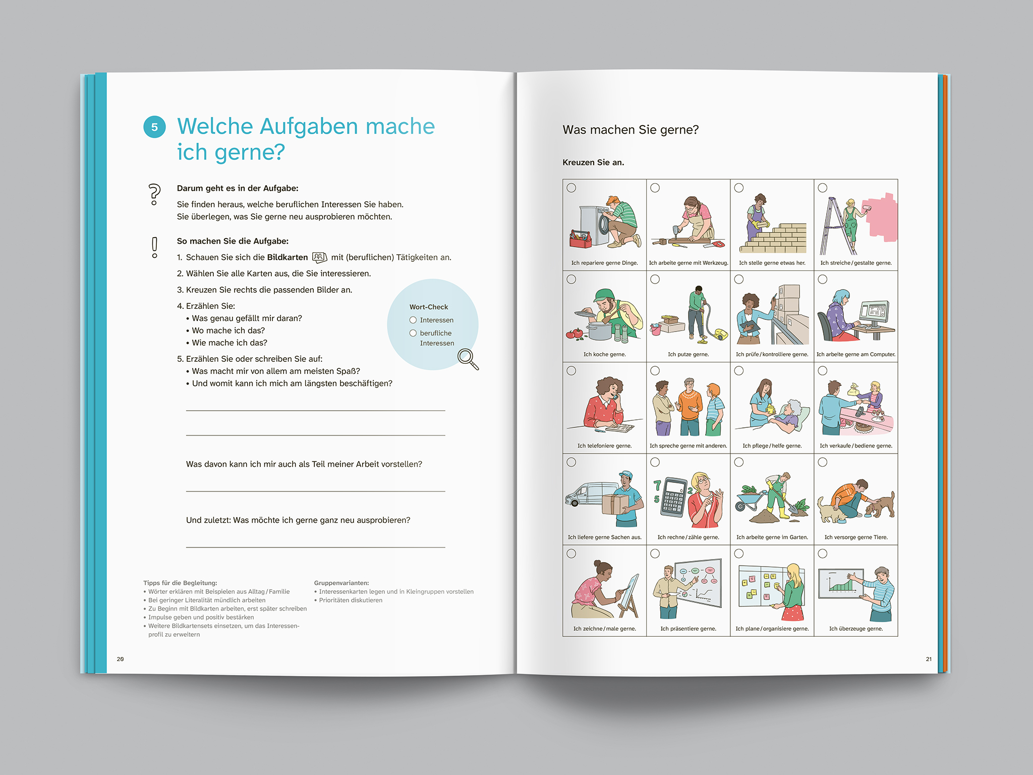 CoachingHeft Kompakt (Leichte Sprache): Jobcoaching für Geflüchtete